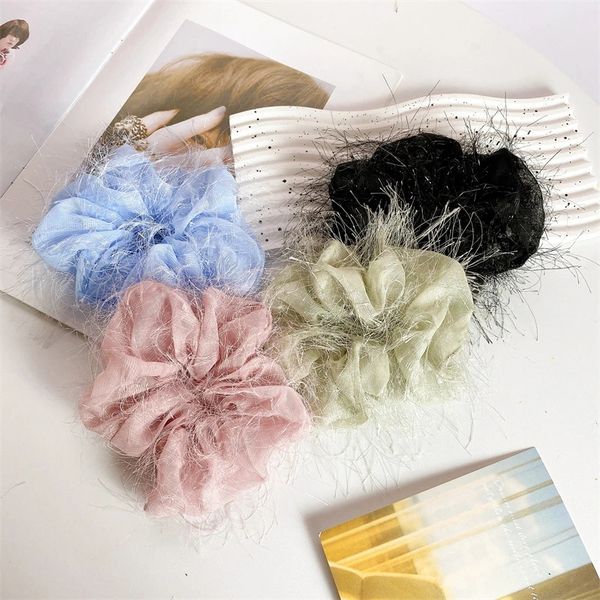 fashion feather chiffon elastic hair band women solid color scrunchies sweet hair tie ponytail holder korea spring headwear hair accessories, Pink
fashion feather chiffon elastic hair band women solid color scrunchies sweet hair tie ponytail holder korea spring headwear hair accessories, Pink