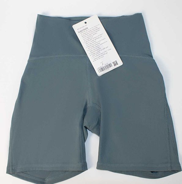 luluss yoga suit align women's sports high waist shorts yoga shorts women's 4point pants high elastic double sided brushed tight