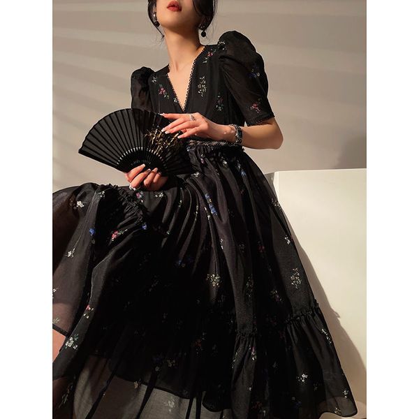 casual dresses vintage black floral long midi dress women elegant v neck puff sleeve lace hollow out chiffon ruffle party evening dress vest, Black;gray
casual dresses vintage black floral long midi dress women elegant v neck puff sleeve lace hollow out chiffon ruffle party evening dress vest, Black;gray