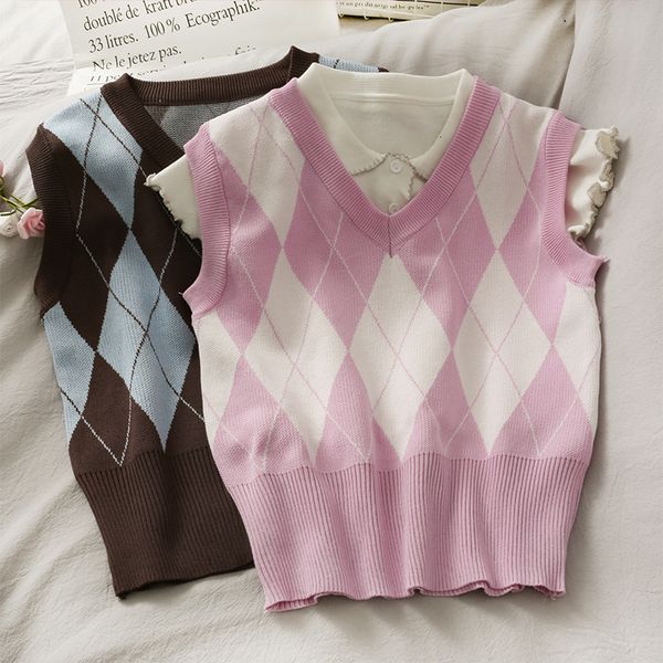 women's vests heliar women autumn sweater vest diamond geometric female sleeveless knitted pullvers women sweaters vest autumn 230328, Black;white
women's vests heliar women autumn sweater vest diamond geometric female sleeveless knitted pullvers women sweaters vest autumn 230328, Black;white
