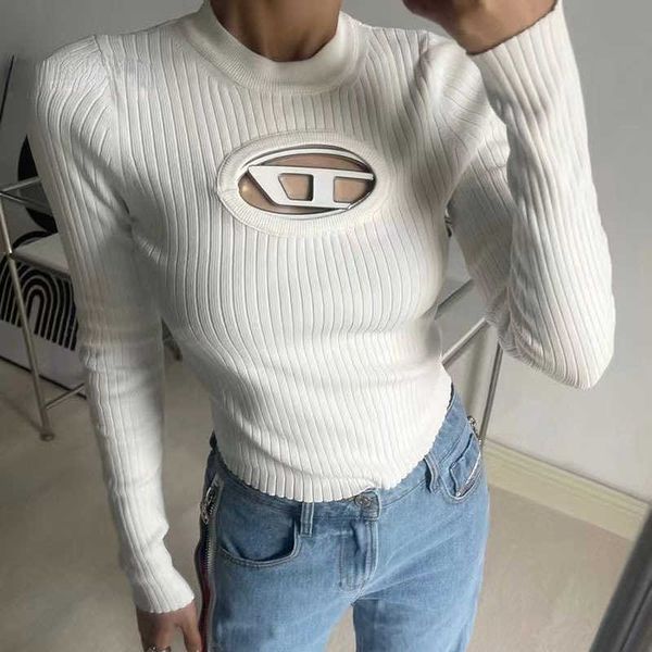 women's blouses shirts women's d word hollow out metal versatile base layer early autumn knitted sweater bottoming shirt y2303, White
women's blouses shirts women's d word hollow out metal versatile base layer early autumn knitted sweater bottoming shirt y2303, White
