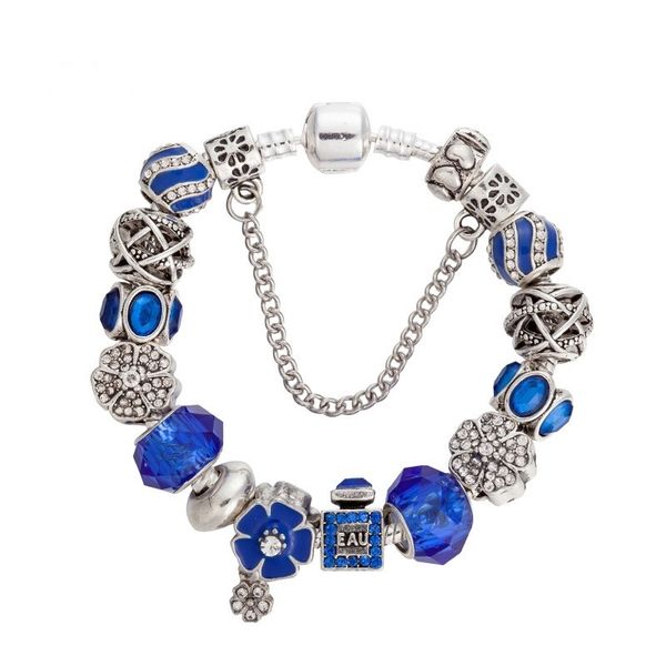 925 sterling silver snake chain clasp perfume bottle bracelet european charm beads purple five petals flower dangle fits pandora charm brace, Golden;silver
925 sterling silver snake chain clasp perfume bottle bracelet european charm beads purple five petals flower dangle fits pandora charm brace, Golden;silver