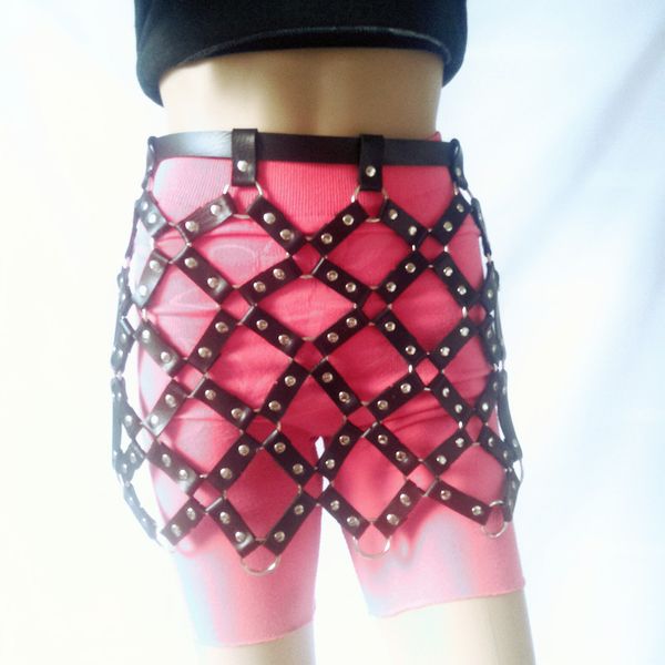 leather garter body harness skirt women fashion harajuku adjustable new brand high street black genuine leather harness, Black;white
leather garter body harness skirt women fashion harajuku adjustable new brand high street black genuine leather harness, Black;white