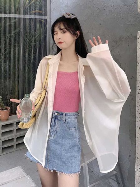 women's blouses shirts houzhou women casual shirt loose chiffon summer sunscreen shirt long sleeve office lady fashion female solid blo, White
women's blouses shirts houzhou women casual shirt loose chiffon summer sunscreen shirt long sleeve office lady fashion female solid blo, White