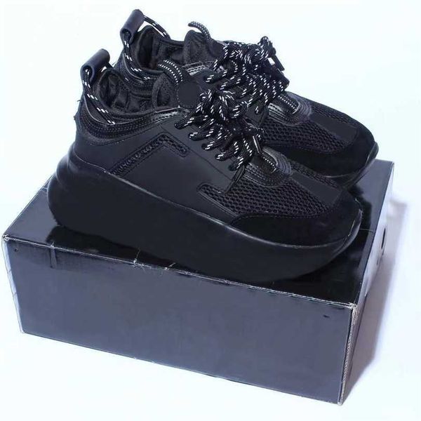 designer sneakers chain reaction casual shoes platform sneaker calfskin leather suede trainers men women walking runner shoe, Black
designer sneakers chain reaction casual shoes platform sneaker calfskin leather suede trainers men women walking runner shoe, Black