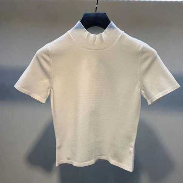 women's t shirts designer women short sleeve letter cotton summer slim knitted tee, White 
women's t shirts designer women short sleeve letter cotton summer slim knitted tee, White