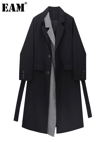 women's jackets eam jas hujan kasual panjang kotak kotak hitam wanita kerah baru lengan longgar pas jaket mode pasang musim semi gugur, Black;brown
women's jackets eam jas hujan kasual panjang kotak kotak hitam wanita kerah baru lengan longgar pas jaket mode pasang musim semi gugur, Black;brown