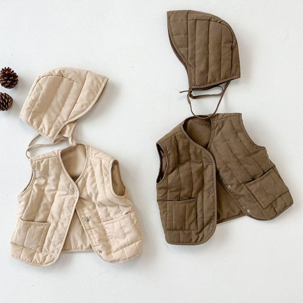 waistcoat baby vests coat hat set korean winter kids waistcoat for girls boys outerwear jackets for children cotton clothes 230329, Camo
waistcoat baby vests coat hat set korean winter kids waistcoat for girls boys outerwear jackets for children cotton clothes 230329, Camo