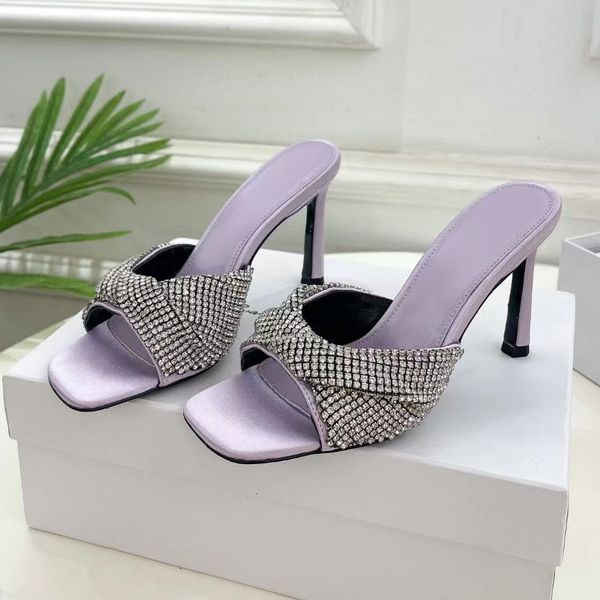 designer slippers high heels women summer crepe satin mule crystal mesh that open toe sandals stiletto luxury heel rhinestones slides sandal, Black
designer slippers high heels women summer crepe satin mule crystal mesh that open toe sandals stiletto luxury heel rhinestones slides sandal, Black
