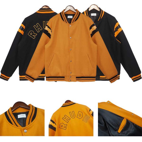 chaopai autumn and winter leisure student pilot jacket chaopai men women rhude embroidered baseball jacket, Black
chaopai autumn and winter leisure student pilot jacket chaopai men women rhude embroidered baseball jacket, Black