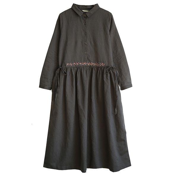 casual dresses johnature women embroidery floral vintage shirt dresses cotton linen robes spring belt casual dresses 230329, Black;gray
casual dresses johnature women embroidery floral vintage shirt dresses cotton linen robes spring belt casual dresses 230329, Black;gray