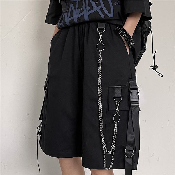 men's shorts cargo summer mens black ribbons hip hop chain streetwear casual male sportswear homme clothing 230329, White;black
men's shorts cargo summer mens black ribbons hip hop chain streetwear casual male sportswear homme clothing 230329, White;black