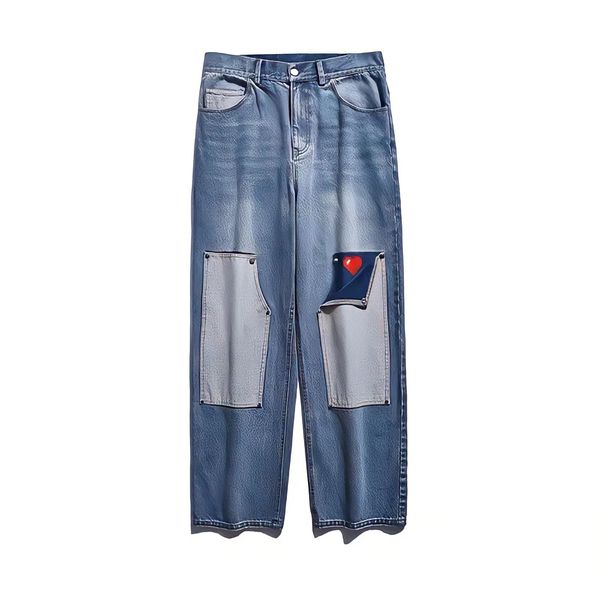 men's jeans stitching cargo pants streetwear y2k men chic design printed graffiti baggy wide leg straight gothic denim trousers 230329, Blue
men's jeans stitching cargo pants streetwear y2k men chic design printed graffiti baggy wide leg straight gothic denim trousers 230329, Blue