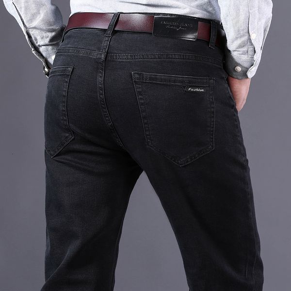 men's jeans spring autumn midweight fit straight smoke gray jeans classic mid-high waist retro casual men's cotton stretch pants 2, Blue
men's jeans spring autumn midweight fit straight smoke gray jeans classic mid-high waist retro casual men's cotton stretch pants 2, Blue