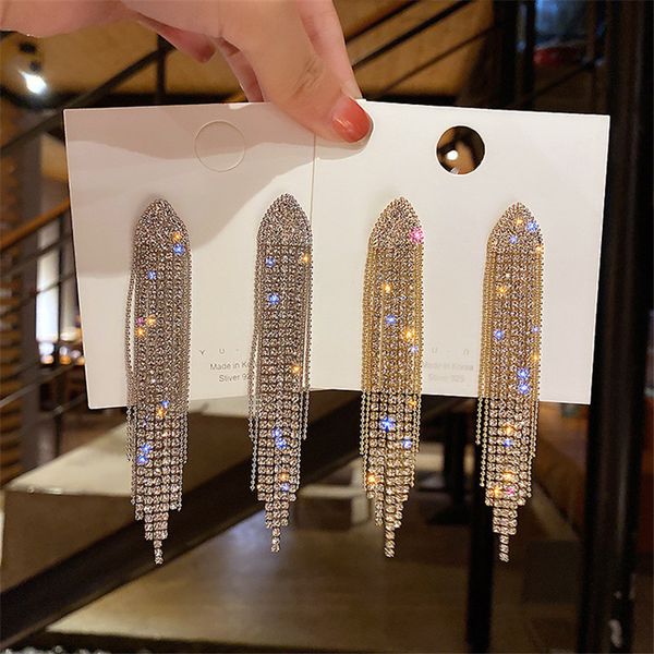 designer necklace designer personality thick hoop earrings european and american fashion long temperament tassel rhinestone earrings female, Golden;silver
designer necklace designer personality thick hoop earrings european and american fashion long temperament tassel rhinestone earrings female, Golden;silver