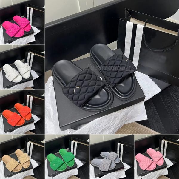 designer slippers women men sandals checkered soft print solid color shoes metal rhinestone decorative rich color matching sandal size35-45, Black
designer slippers women men sandals checkered soft print solid color shoes metal rhinestone decorative rich color matching sandal size35-45, Black