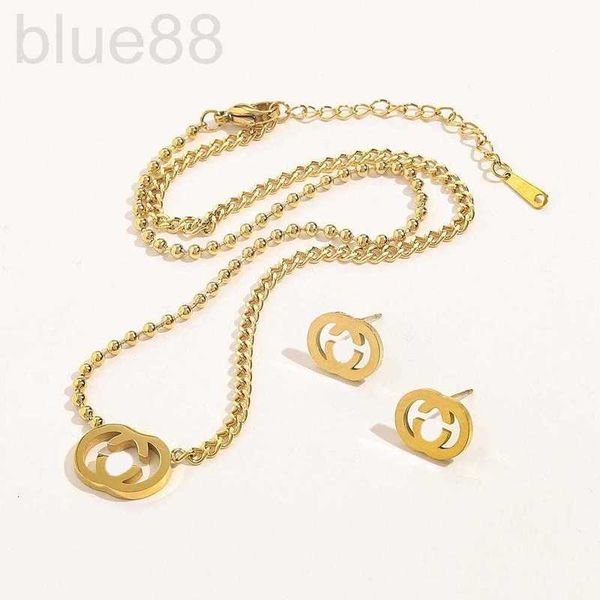 bracelet & necklace designer french antique double g-letter earring set female steel simple and versatile jewelry 2ors, Silver
bracelet & necklace designer french antique double g-letter earring set female steel simple and versatile jewelry 2ors, Silver