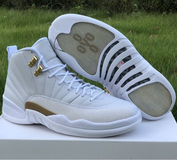 mens ovo designer basketball shoes original quality 12s xii white metallic gold outdoor sports sneakers with box size us7-13
mens ovo designer basketball shoes original quality 12s xii white metallic gold outdoor sports sneakers with box size us7-13