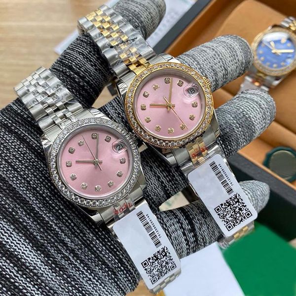 women watch automatic mechanical watches 31mm case with diamond lady wristwatches montre de luxe, Slivery;brown
women watch automatic mechanical watches 31mm case with diamond lady wristwatches montre de luxe, Slivery;brown