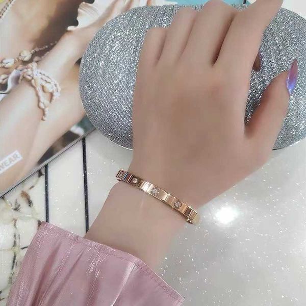 luxurydesigner bracelet love bangle jewelry titanium steel rhinestone rose gold bracelet women's full diamond exquisite simple fashion, Black
luxurydesigner bracelet love bangle jewelry titanium steel rhinestone rose gold bracelet women's full diamond exquisite simple fashion, Black
