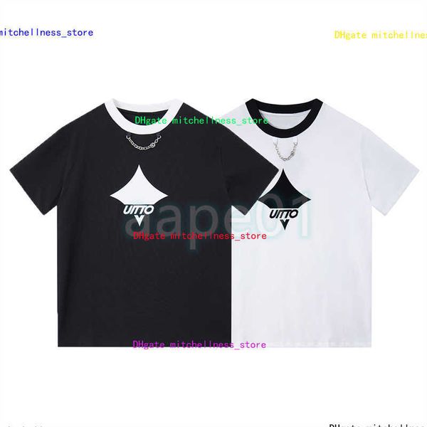 luxury fashion brand mens t shirt snowflake printing chain design round neck short sleeve summer loose t-shirt black white asian size s-2xl, White;black
luxury fashion brand mens t shirt snowflake printing chain design round neck short sleeve summer loose t-shirt black white asian size s-2xl, White;black