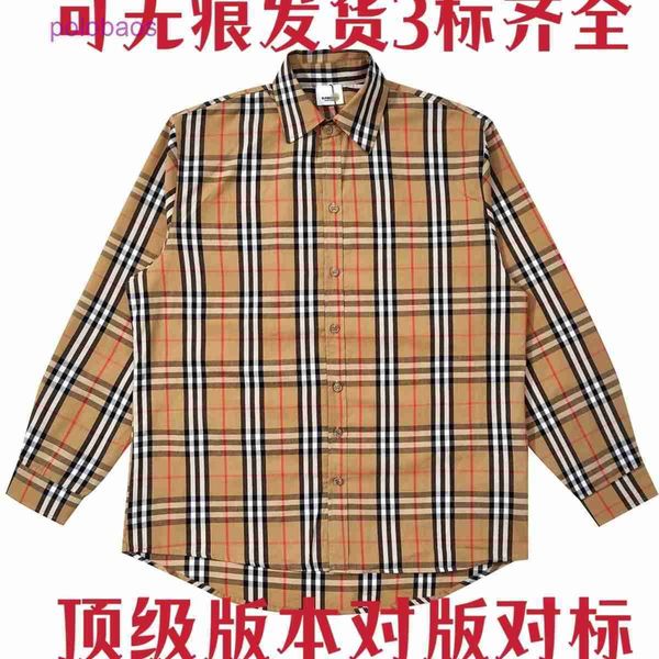 brand burbersys clothes version classic plaid shirt men's and women's fashion versatile trend casual loose outerwear ins, White;black
brand burbersys clothes version classic plaid shirt men's and women's fashion versatile trend casual loose outerwear ins, White;black
