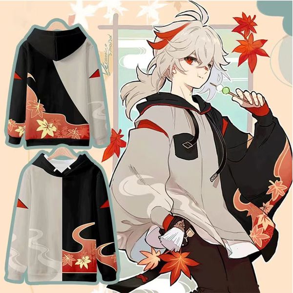 men's pants genshin impact kaedehara kazuha merch hoodies fashion winer suit sportswear hooded kawaii womenmen cosplay sweatshirt 23032, Black
men's pants genshin impact kaedehara kazuha merch hoodies fashion winer suit sportswear hooded kawaii womenmen cosplay sweatshirt 23032, Black