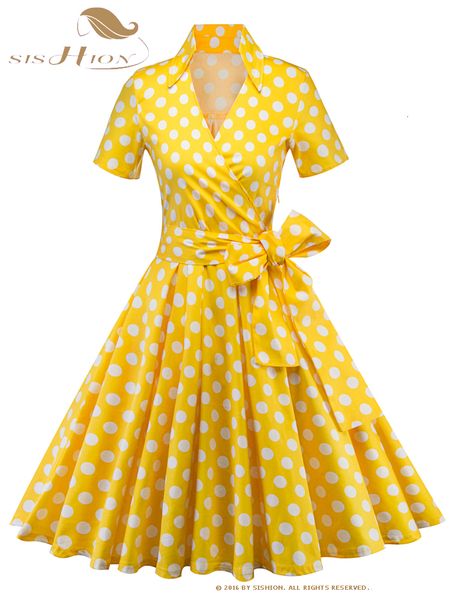 casual dresses sishion hepburn summer dress women polka dot vintage swing robe rockabilly housewife retro 50s pinup dresses vestidos vd2834, Black;gray
casual dresses sishion hepburn summer dress women polka dot vintage swing robe rockabilly housewife retro 50s pinup dresses vestidos vd2834, Black;gray