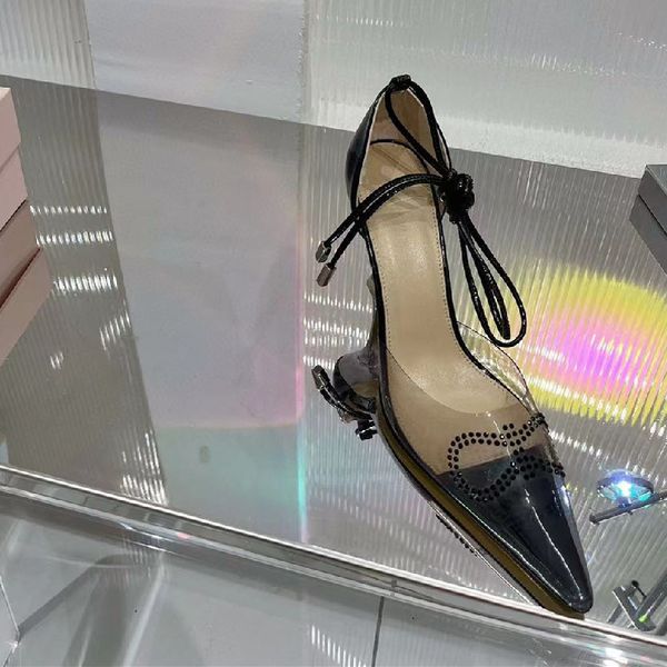 summer rhinestones sandals pointed toe women pumps shoes transparet tpu woman ankle strap genuine leather zapatos de mujer hot, Black
summer rhinestones sandals pointed toe women pumps shoes transparet tpu woman ankle strap genuine leather zapatos de mujer hot, Black