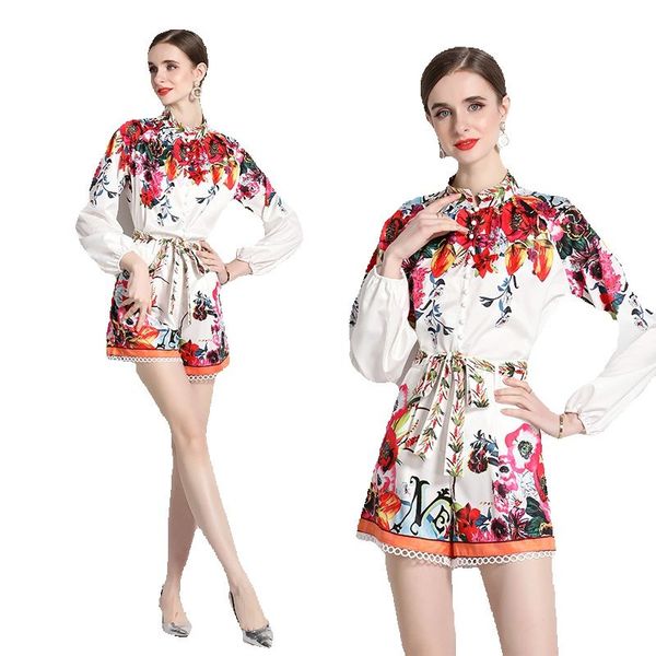 white short pants sets summer designer floral two piece sets 2023 women blouse and short pants graceful resort shorts set long sleeve office
white short pants sets summer designer floral two piece sets 2023 women blouse and short pants graceful resort shorts set long sleeve office