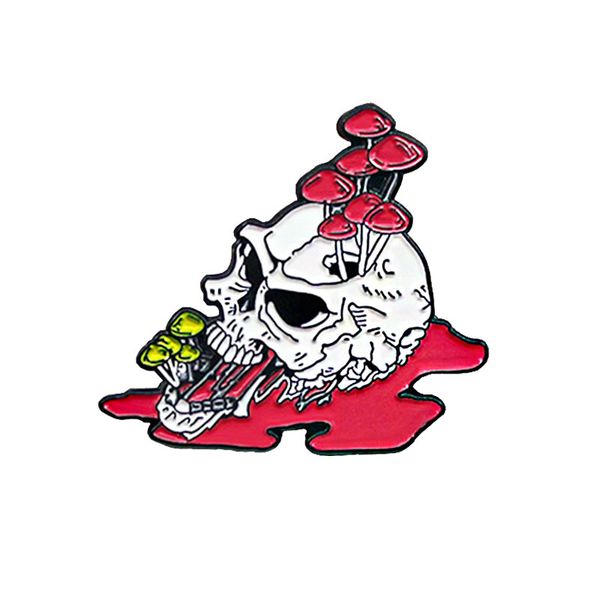 punk skull head shaped brooches for girls cartoon plant mushroom enamel pins creative cool badge gift bag accessories, Gray
punk skull head shaped brooches for girls cartoon plant mushroom enamel pins creative cool badge gift bag accessories, Gray