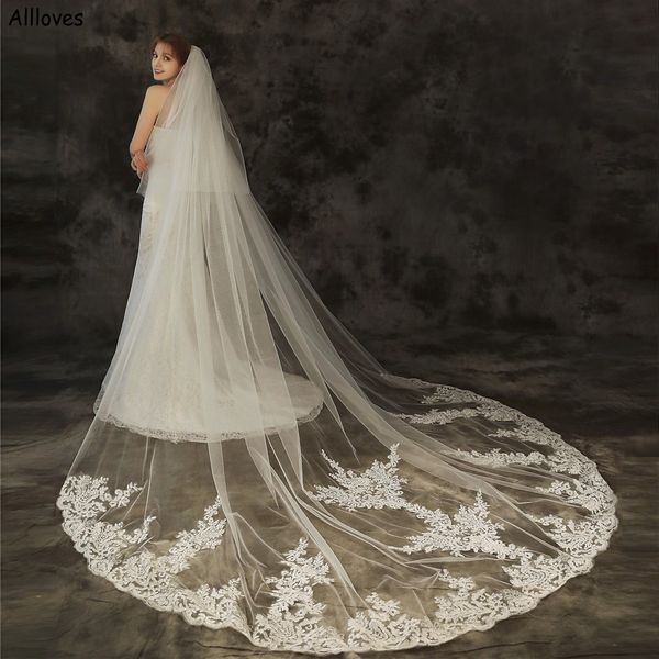 3m long ivory tulle wedding veils for brides glamorous lace edged two layers women headpiece hair accessories for wedding party engagemet ha, Black
3m long ivory tulle wedding veils for brides glamorous lace edged two layers women headpiece hair accessories for wedding party engagemet ha, Black