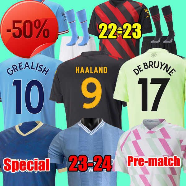 22 23 24 haaland soccer jerseys grealish sterling mans cities mahrez fans player version de bruyne foden 2023 2024 football shirt kids kit, Black;yellow
22 23 24 haaland soccer jerseys grealish sterling mans cities mahrez fans player version de bruyne foden 2023 2024 football shirt kids kit, Black;yellow