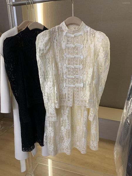 fancy woman women's t shirts chinese style lace suit loose version has fan and fashionable retro feeling full, White
fancy woman women's t shirts chinese style lace suit loose version has fan and fashionable retro feeling full, White