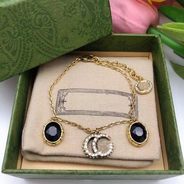 chains men's and women's fashion selling new diamond chain alphabet black gem bracelet
chains men's and women's fashion selling new diamond chain alphabet black gem bracelet