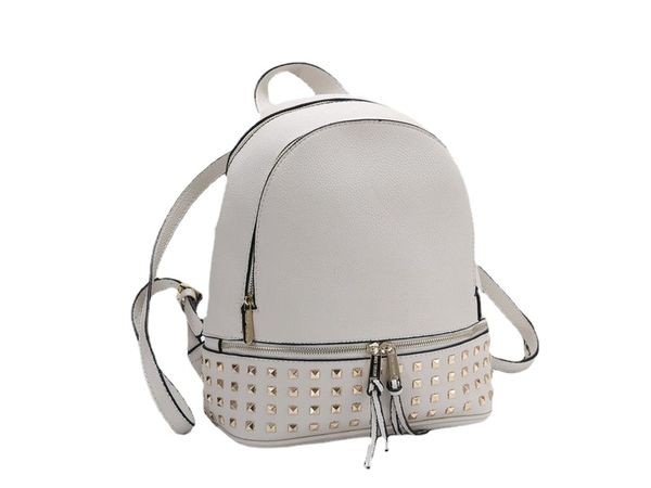 wholesale fashion women's m k backpack riveted men's rivet schoolbag solid color rock punk backpack female travel styling decorati
wholesale fashion women's m k backpack riveted men's rivet schoolbag solid color rock punk backpack female travel styling decorati