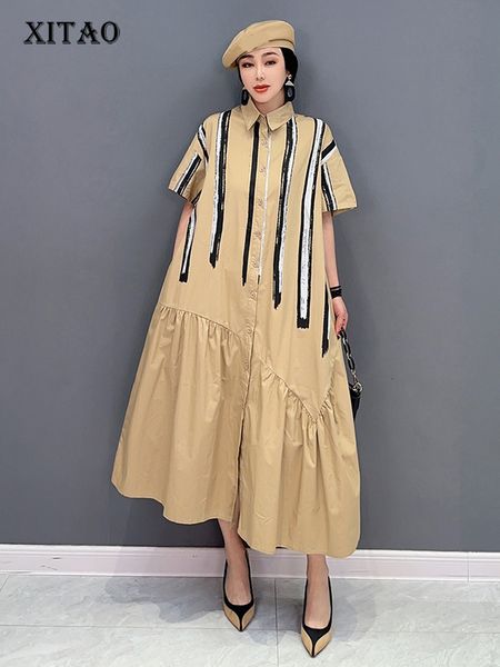casual dresses xitao patchwork casual dress woman korea personality fashion loose turn-down collar short sleeve dress summer smh1626 230329, Black;gray
casual dresses xitao patchwork casual dress woman korea personality fashion loose turn-down collar short sleeve dress summer smh1626 230329, Black;gray