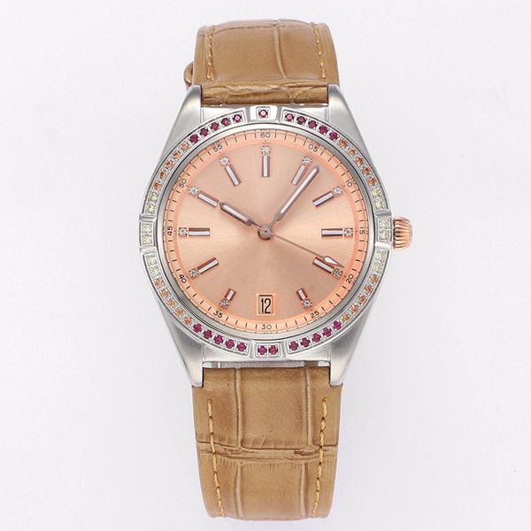 women watches automatic mechanical watch 36mm round bezel fashion business wristwatches montre de luxe, Slivery;brown
women watches automatic mechanical watch 36mm round bezel fashion business wristwatches montre de luxe, Slivery;brown