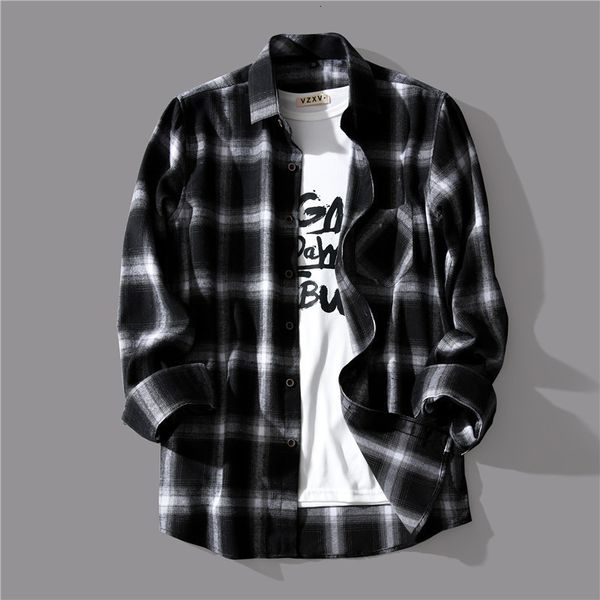 men's casual shirts fashion men classic design buttons shirt plaid print soft long sleeve men's collar shirts slim fit blouse 2303, White;black
men's casual shirts fashion men classic design buttons shirt plaid print soft long sleeve men's collar shirts slim fit blouse 2303, White;black