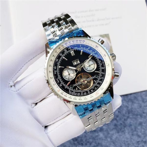 mens watches automatic watch bretiling 47mm 316l fine steel man watch mechanical watches calendar watch, Slivery;black
mens watches automatic watch bretiling 47mm 316l fine steel man watch mechanical watches calendar watch, Slivery;black