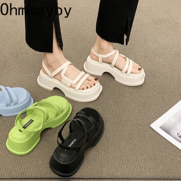 slippers summer platform women sandals fashion narrow band thick sole high sandal ladies elegant outdoor gladiator shoes 230329, Black
slippers summer platform women sandals fashion narrow band thick sole high sandal ladies elegant outdoor gladiator shoes 230329, Black