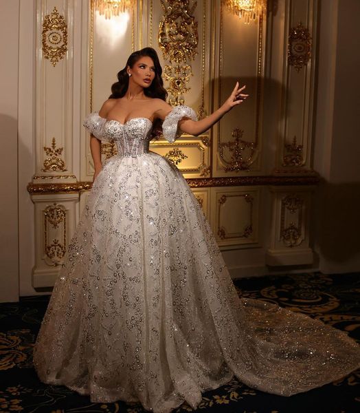 sparkly ball gown wedding dresses sweetheart sleeveless sequins appliques diamonds beaded floor length lace ruffles zipper bridal gowns plus, White
sparkly ball gown wedding dresses sweetheart sleeveless sequins appliques diamonds beaded floor length lace ruffles zipper bridal gowns plus, White