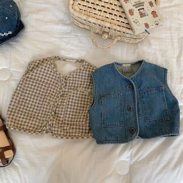 waistcoat spring baby sleeveless vest coat boy girls fashion all match casual denim vest cardigan jacket infant kids plaid vest 230329, Camo
waistcoat spring baby sleeveless vest coat boy girls fashion all match casual denim vest cardigan jacket infant kids plaid vest 230329, Camo