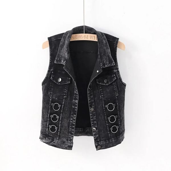 women's vests white black denim tank jacket 5xl short women's coat autumn loose sleeveless coat women's casual jeans waist co, Black;white
women's vests white black denim tank jacket 5xl short women's coat autumn loose sleeveless coat women's casual jeans waist co, Black;white
