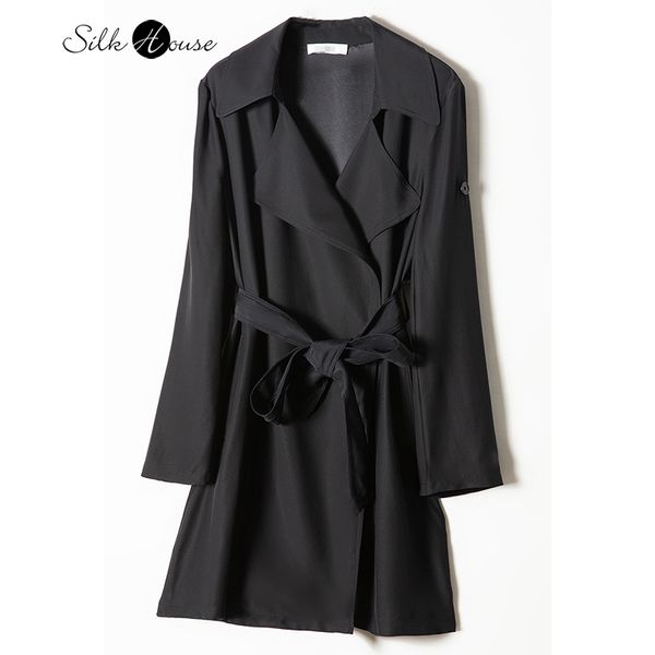 women's trench coats heavy silk windbreaker 93natural mulberry medium and long coat for women in autumn 230329, Tan;black
women's trench coats heavy silk windbreaker 93natural mulberry medium and long coat for women in autumn 230329, Tan;black