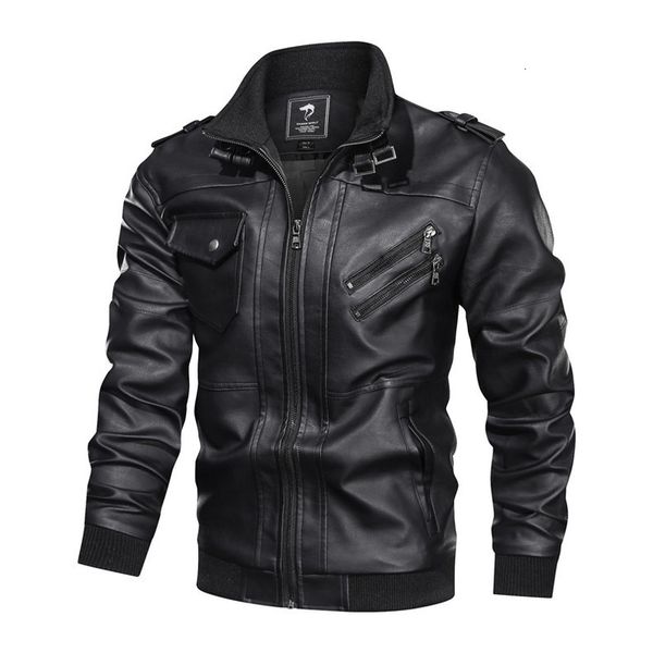 men's leather faux jackets autumn men coats casual motorcycle pu jacket mens biker male brand jassen chaquetas fashion 230329, Black
men's leather faux jackets autumn men coats casual motorcycle pu jacket mens biker male brand jassen chaquetas fashion 230329, Black