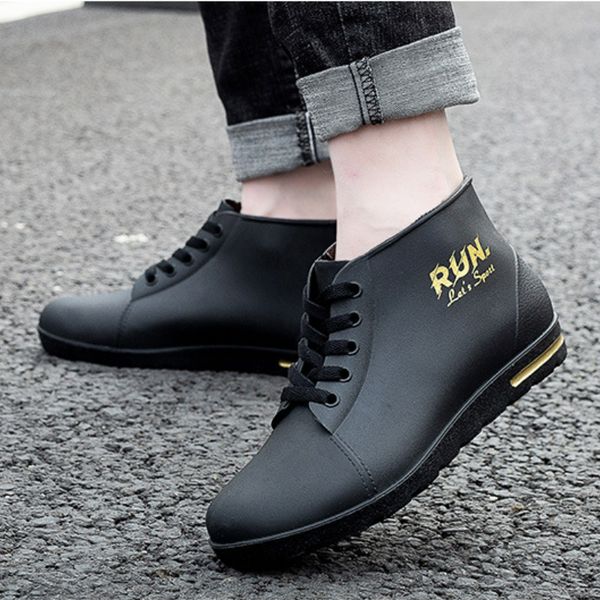 men rain boots waterproof shoes fishing husband galoshes man work garden rubber boot oil-proof non-slip kitchen shoes footwear, Black
men rain boots waterproof shoes fishing husband galoshes man work garden rubber boot oil-proof non-slip kitchen shoes footwear, Black
