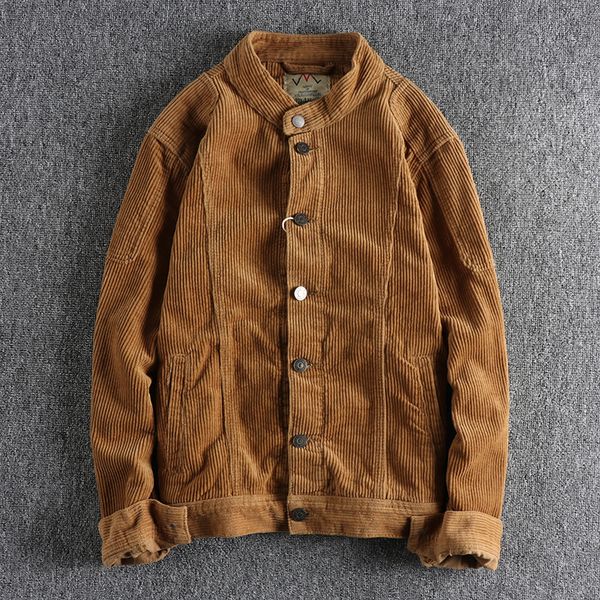 men's jackets khaki retro motorcycle fan washed corduroy jacket man slim-fit short trend with youth coat jacket 230329, Black;brown
men's jackets khaki retro motorcycle fan washed corduroy jacket man slim-fit short trend with youth coat jacket 230329, Black;brown