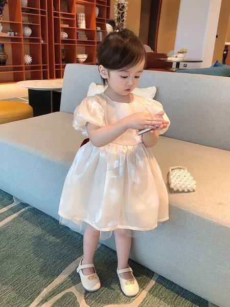toddler baby girl tutu gown lace dresses french trendy gauze skirt, Red;yellow