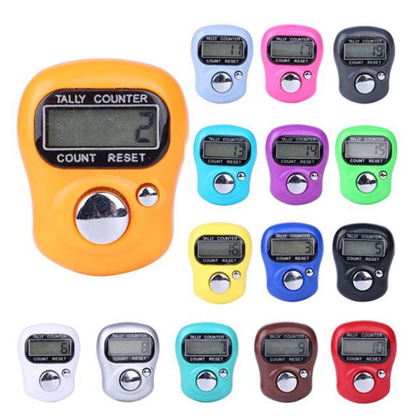 Image of 1000pcs Mini Hand Hold Band Tally Counter LCD Digital Screen Finger Ring Electronic Head Count Tasbeeh Tasbih Boutique DH98 98
